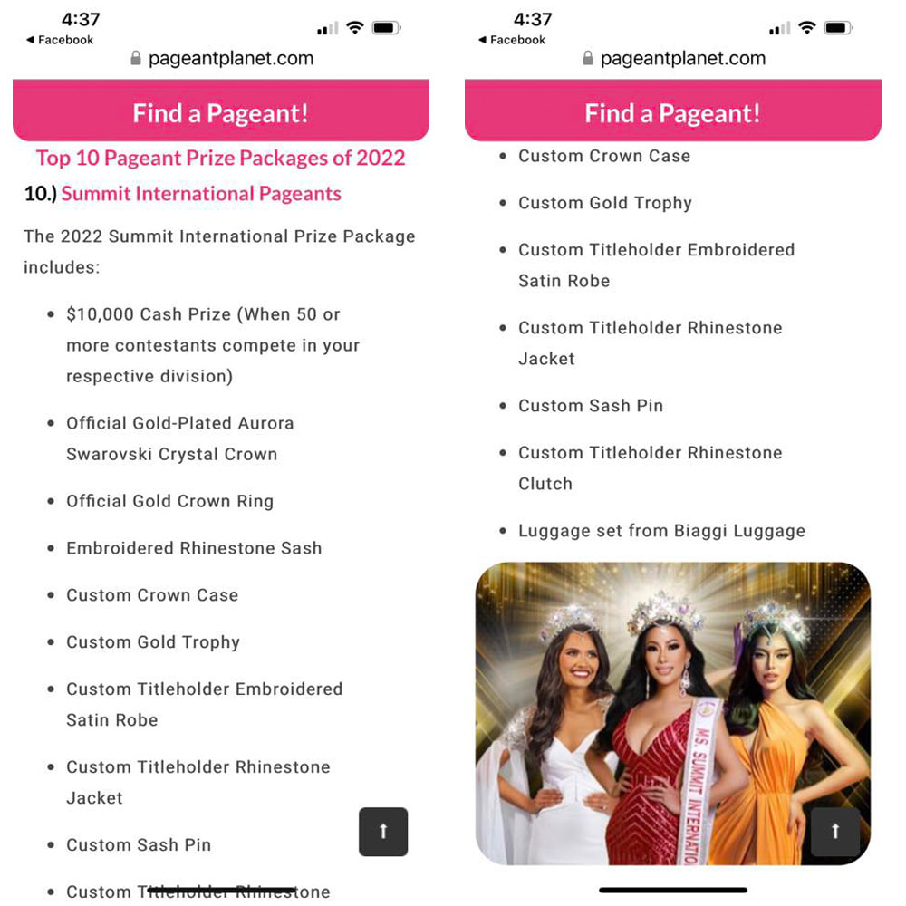 top 10 pageant prize packages of 2022